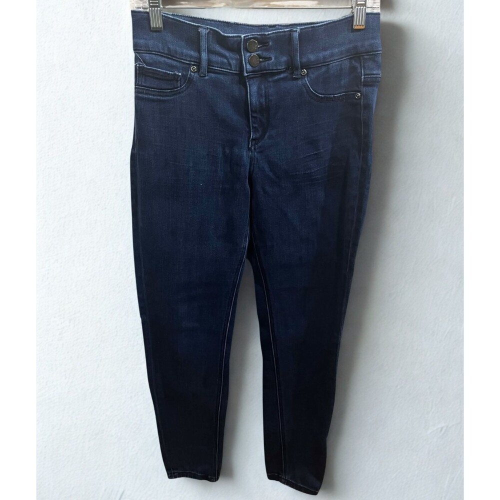 NY&C Jeans Womens 6 High Rise Skinny Legging Blue Stretch Denim